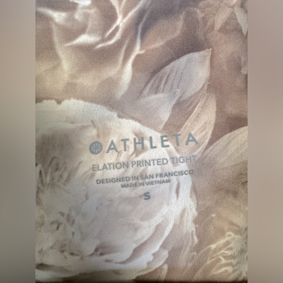 Athleta Elation Printed Tight Antionette Velvety Pink - Picture 6 of 7